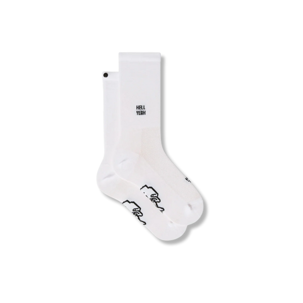 Fingerscrossed #CLASSIC ICONIC HELL YEAH WHITE SOCKS