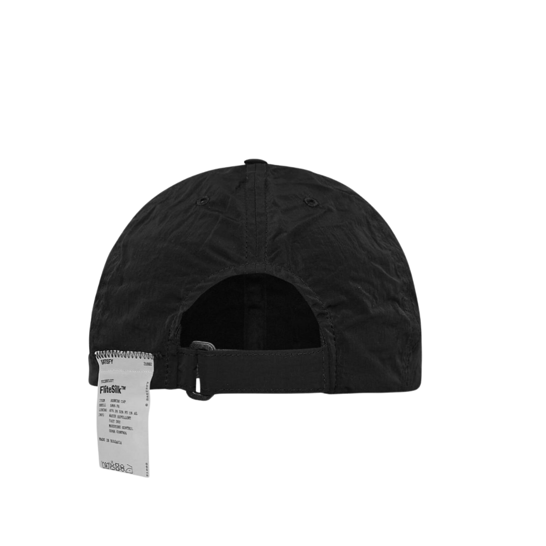 SatisfyRunning_FliteSilk_RunningCap_Offroad Black_Back
