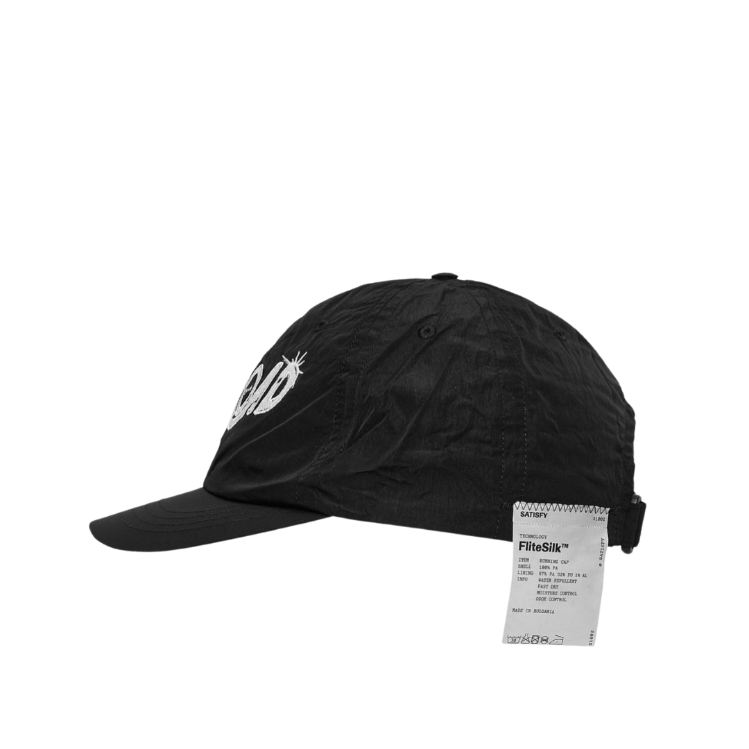 SatisfyRunning_FliteSilk_RunningCap_Offroad Black_Side