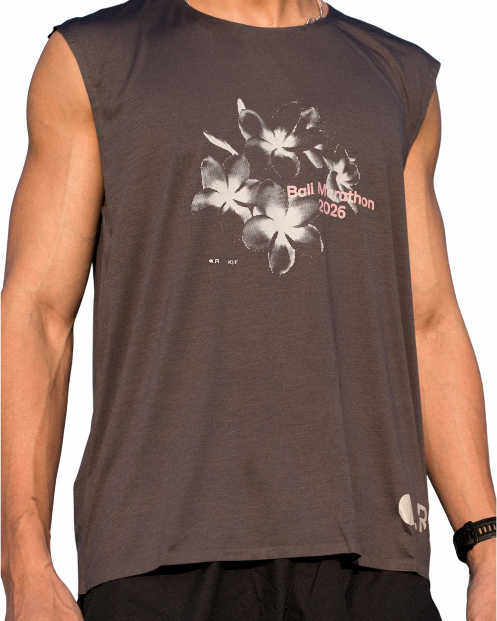 OPTIMISTIC RUNNERS x KIT Recycled OR Tank Top BLUEBERRY
