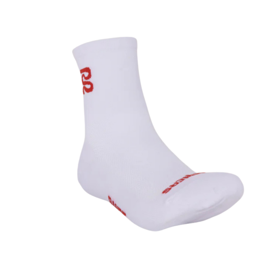 BanditRunning_LiteRun_OG Current Quarter Socks_White/Spice_Side