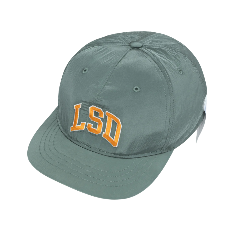LSD-FliteSilk5PanelPinchCap-OilGreen2