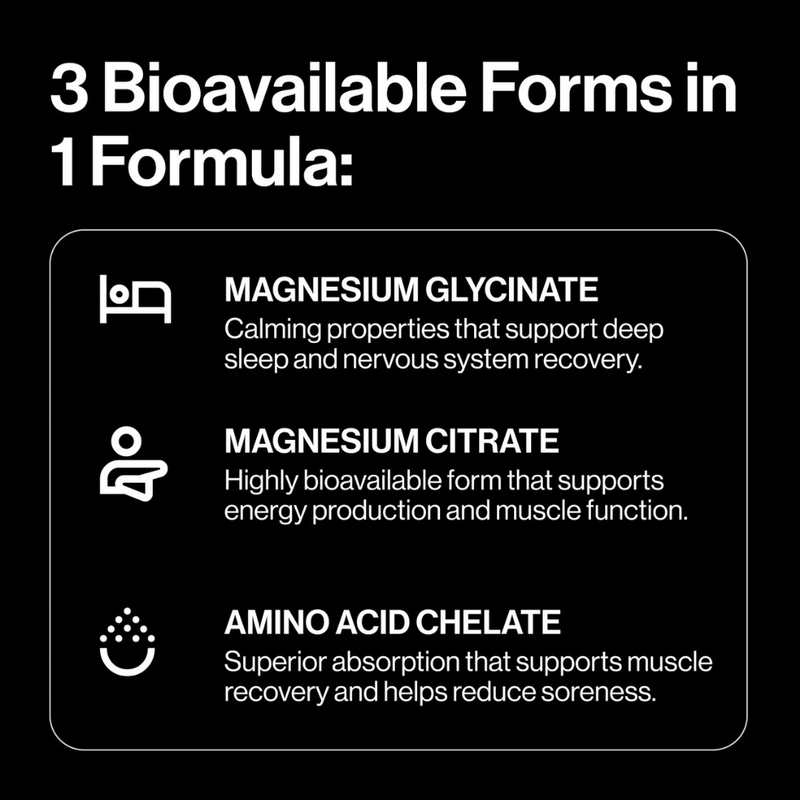 PILLAR TRIPLE MAGNESIUM POWDER - Lemon Lime - Pouch (40 Serves)