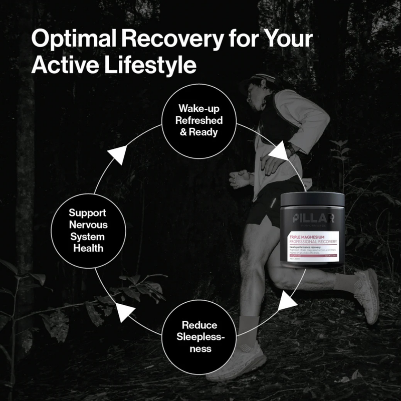 PILLAR TRIPLE MAGNESIUM POWDER - Lemon Lime - Pouch (40 Serves)