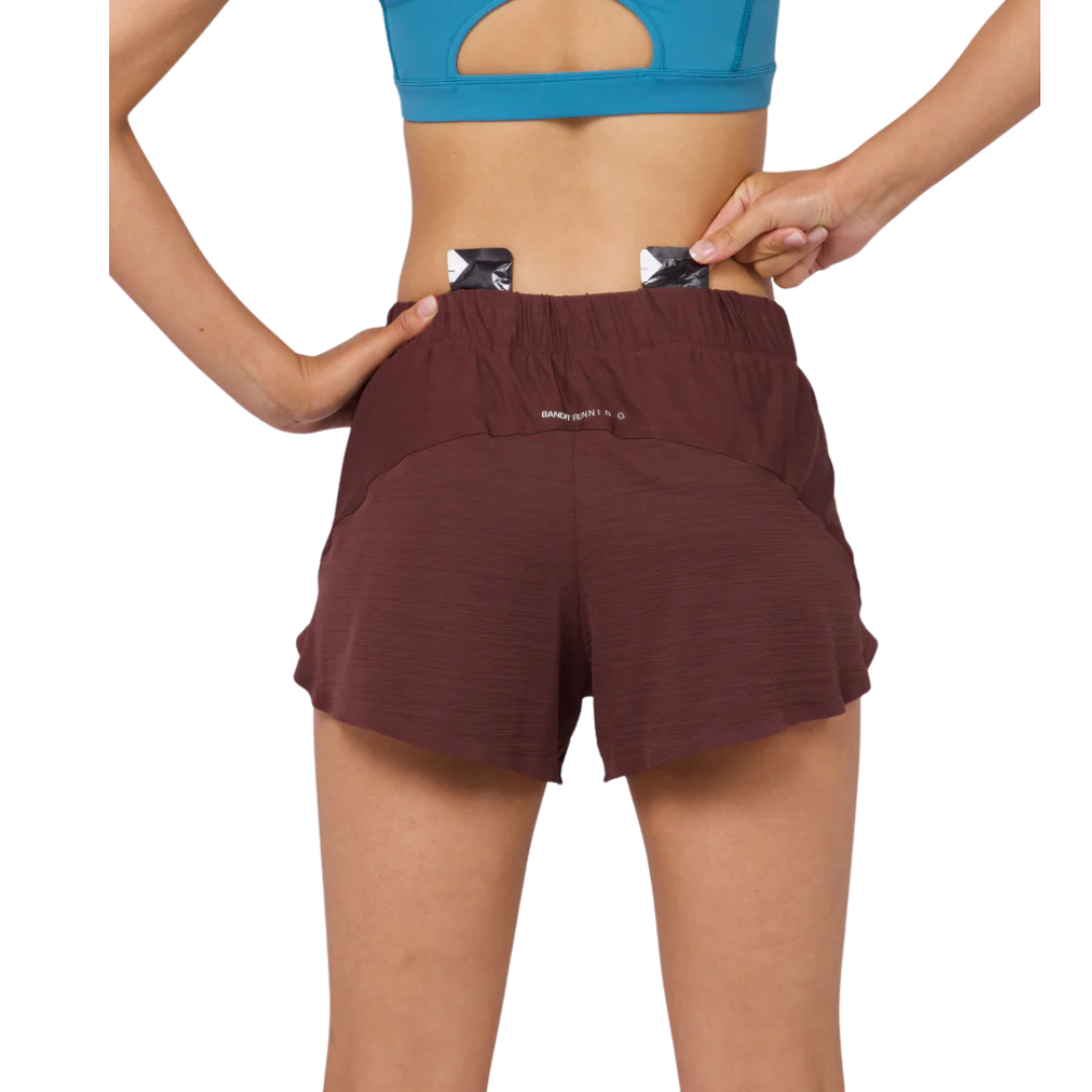 BanditRunning_Litewave4_Women's_Rush Short_Chocolate_Back