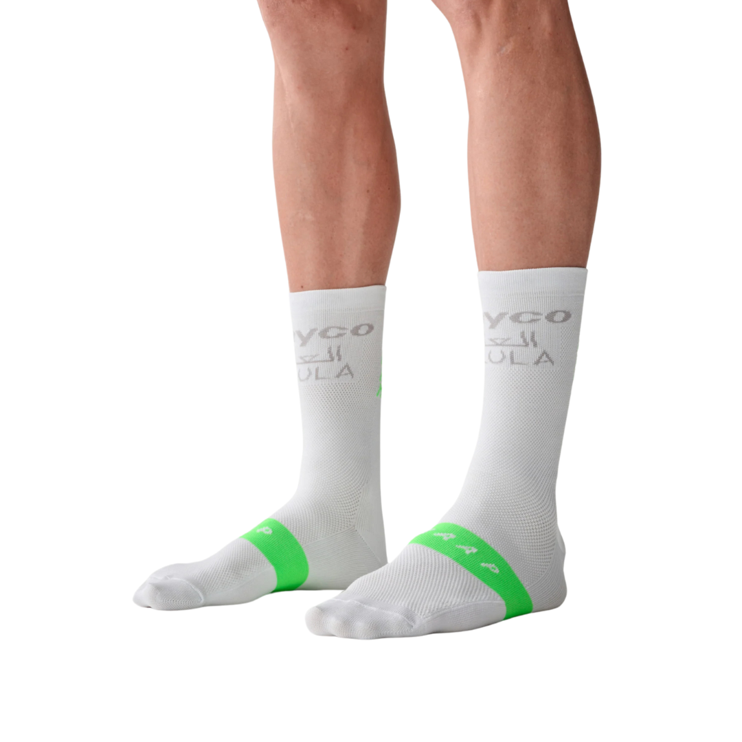 MAAP_WorldTour_Socks_White/GreenEdge_Front