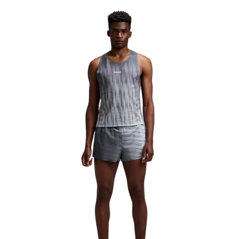 Bandit Running Shredder™ Shorty Race Singlet -Uneven Gradient Plaster