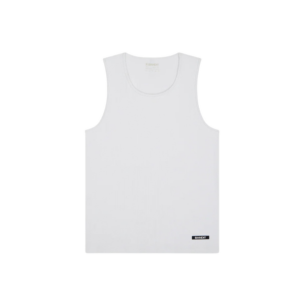 Bandit Running Men's Tassarib™ Vituccio Performance Tank - White