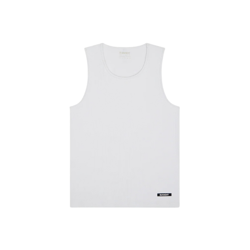 Bandit Running Men's Tassarib™ Vituccio Performance Tank - White