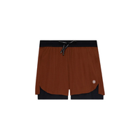 Bandit Running Men's Vento™ 2-In-1 Run Short - Coffee Bean