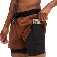 Bandit Running Men's Vento™ 2-In-1 Run Short - Coffee Bean