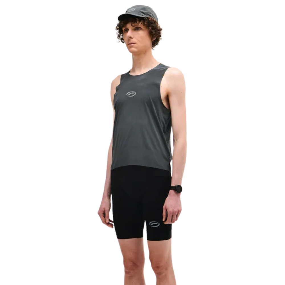 OPTIMISTIC RUNNERS Mesh Singlet DARK-GREY