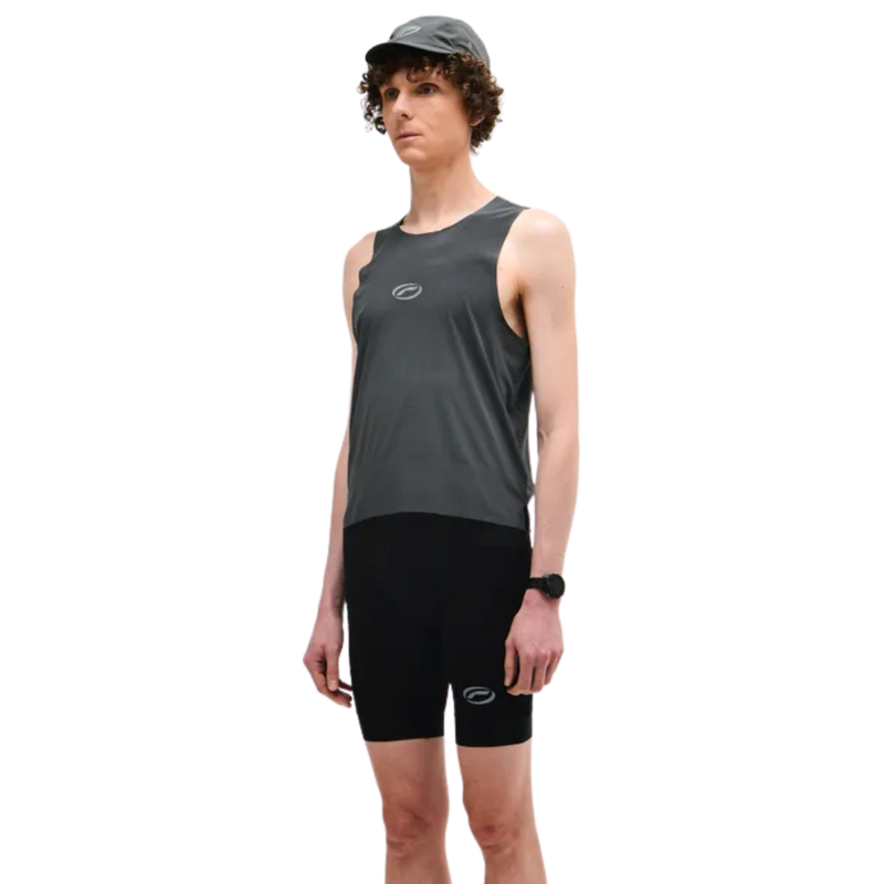 OPTIMISTIC RUNNERS Mesh Singlet DARK-GREY