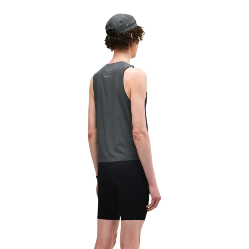 OPTIMISTIC RUNNERS Mesh Singlet DARK-GREY