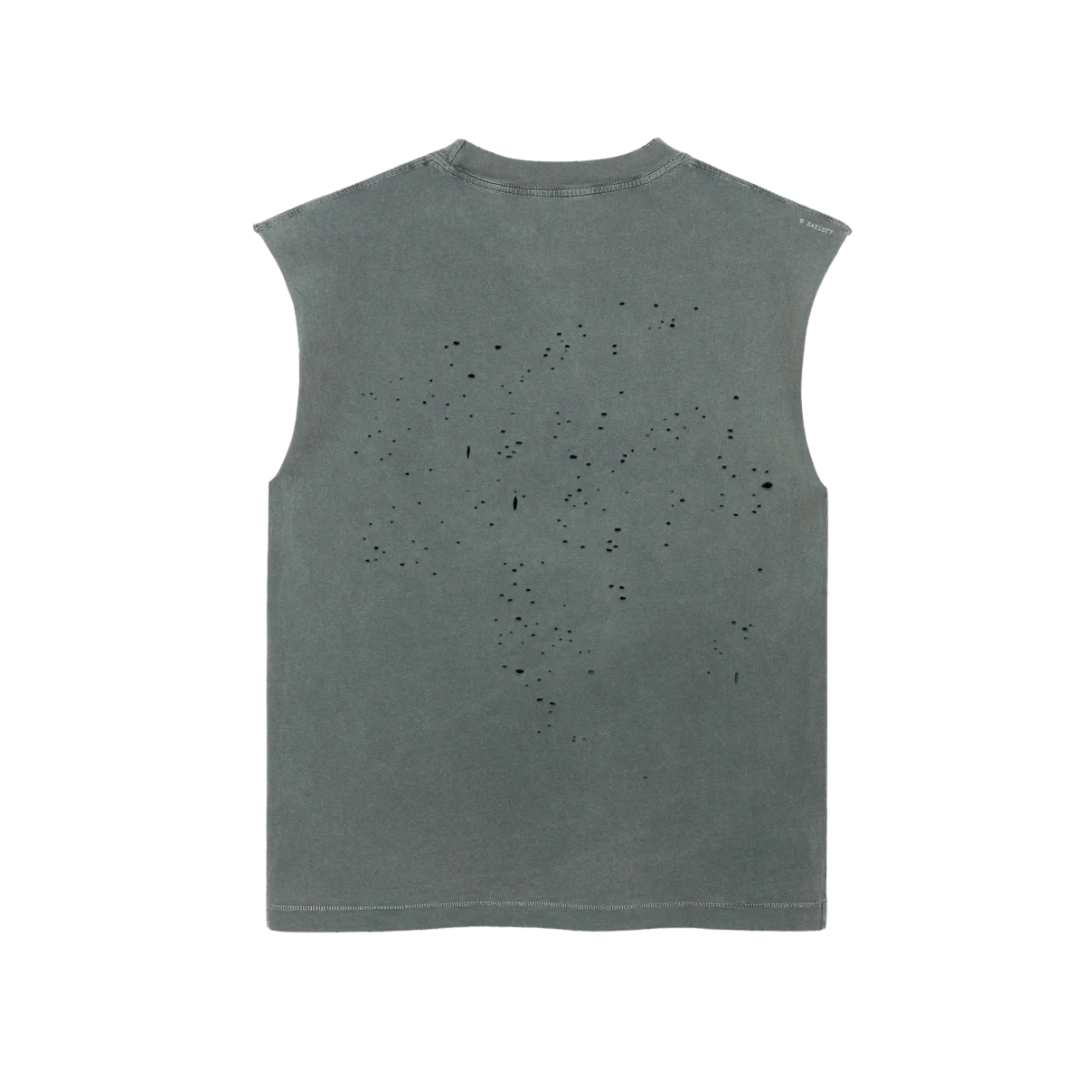 Satisfy Running MothTech Muscle Tee - Faded Black