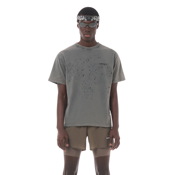 Satisfy Running MothTech T-Shirt - Faded Black