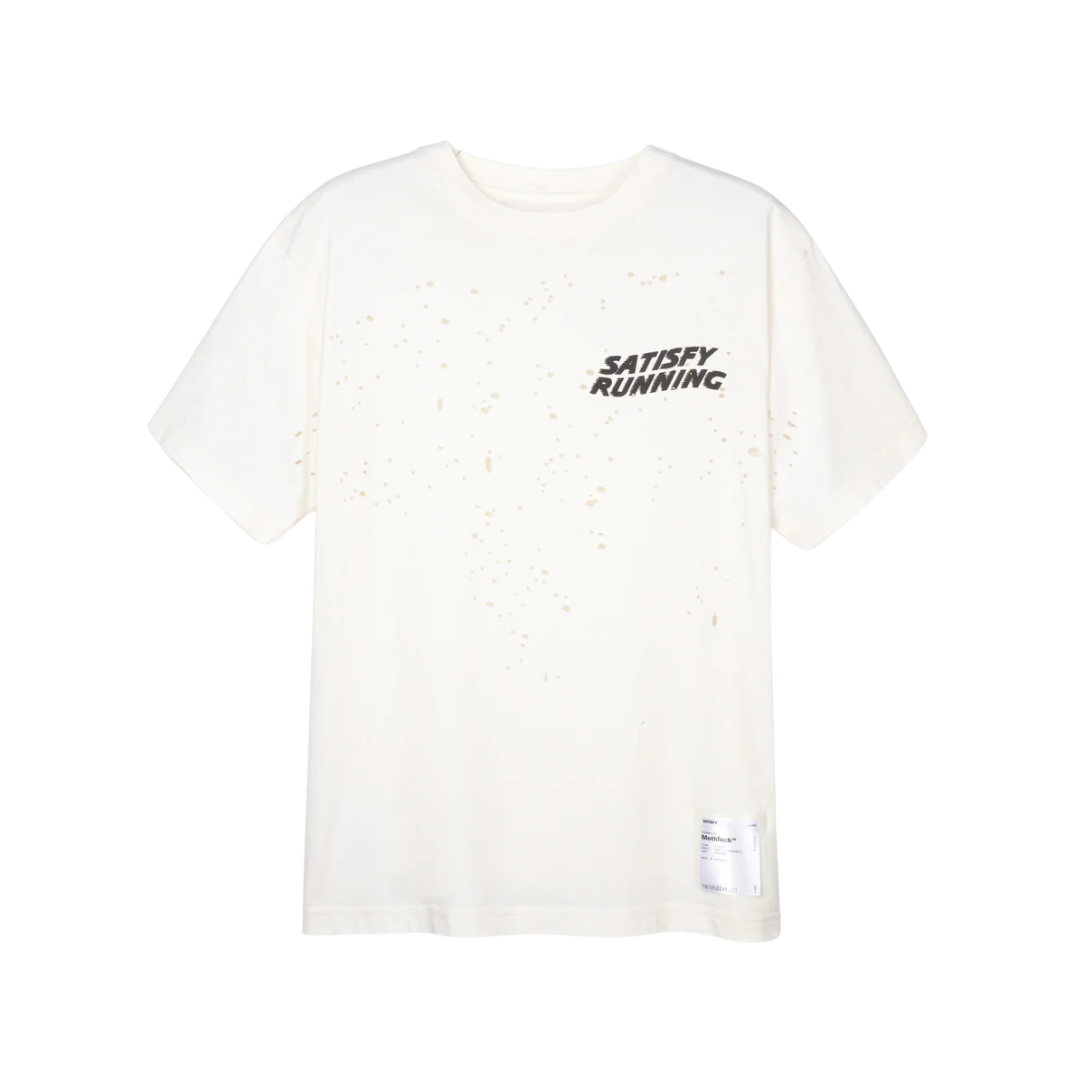 Satisfy Running MothTech T-Shirt - Off-White WA