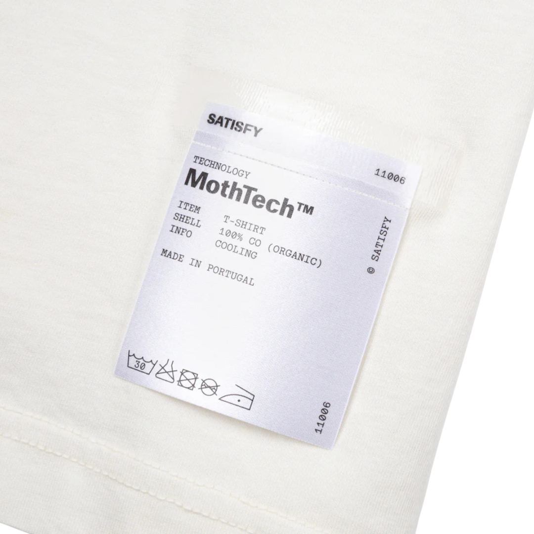 Satisfy Running MothTech T-Shirt - Off-White WA