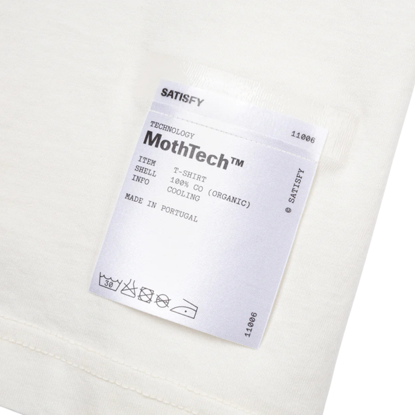 Satisfy Running MothTech T-Shirt - Off-White WA