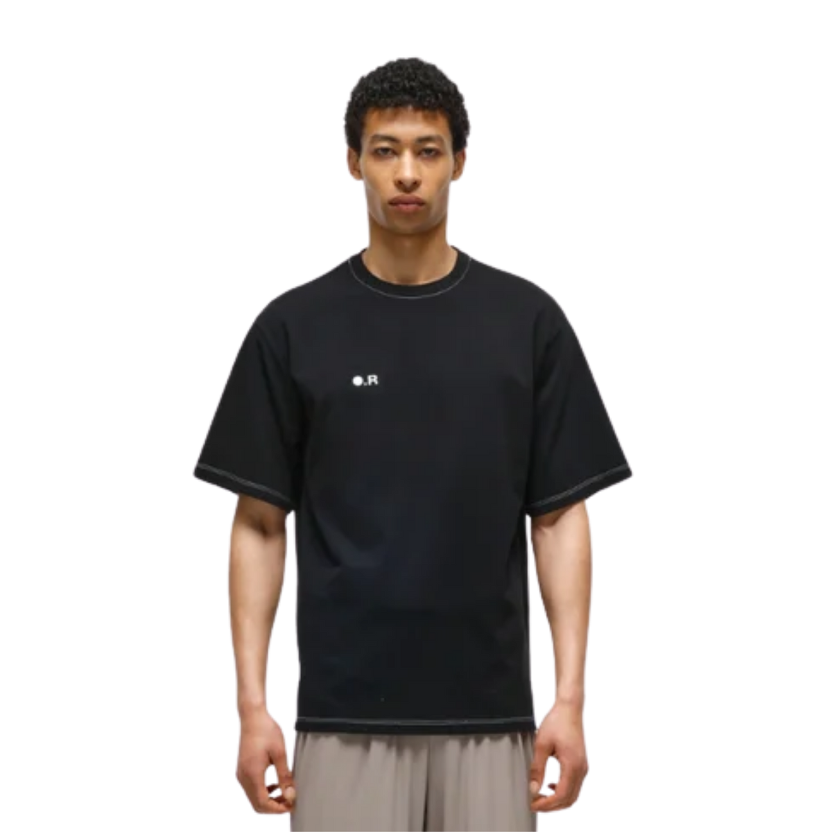 OPTIMISTIC RUNNER Cotton OR T-Shirt - BLACK