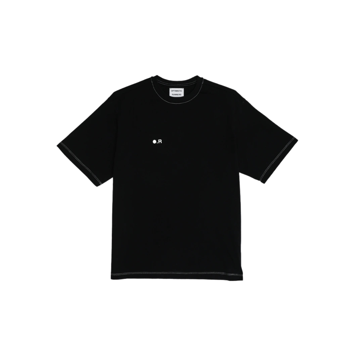 OPTIMISTIC RUNNER Cotton OR T-Shirt - BLACK
