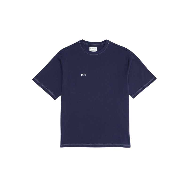 OPTIMISTIC RUNNER Cotton OR T-Shirt - BLUEBERRY