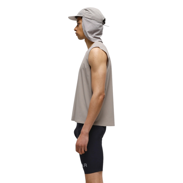 OPTIMISTIC RUNNER Perforated Crop Tank - CAMEL