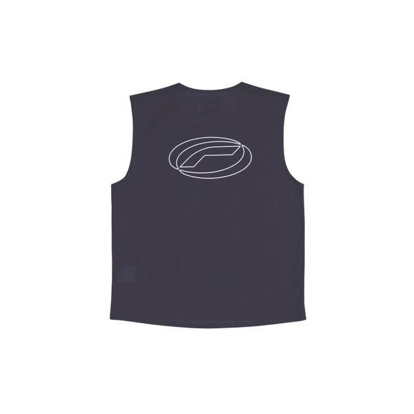 OPTIMISTIC RUNNER Perforated Crop Tank - BLUEBERRY