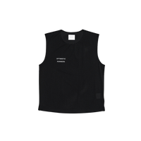 OPTIMISTIC RUNNER Perforated Crop Tank Top - BLACK