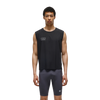 OPTIMISTIC RUNNER Perforated Crop Tank Top - BLACK