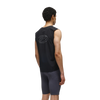 OPTIMISTIC RUNNER Perforated Crop Tank Top - BLACK
