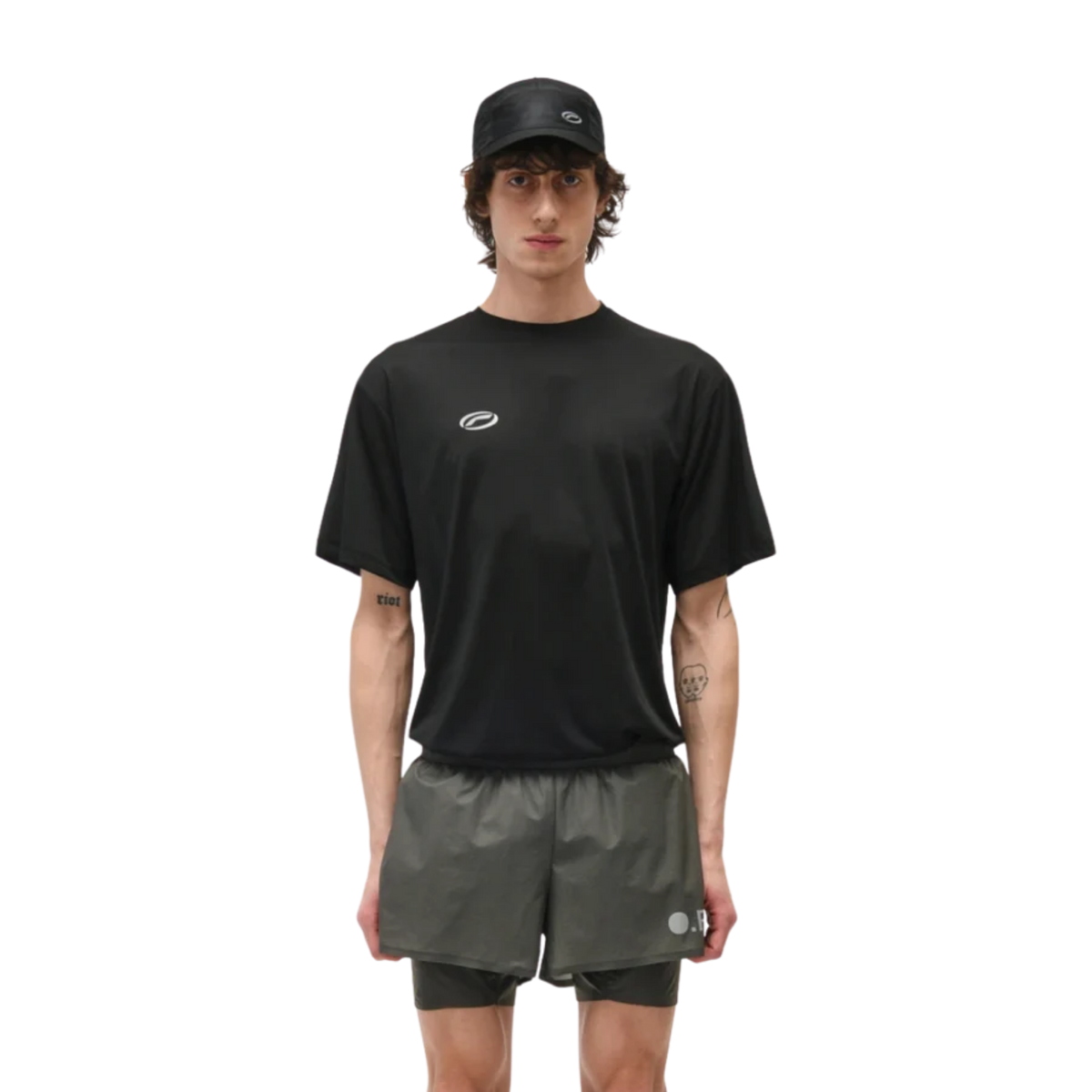 OPTIMISTIC RUNNER Relaxed T-Shirt BLACK