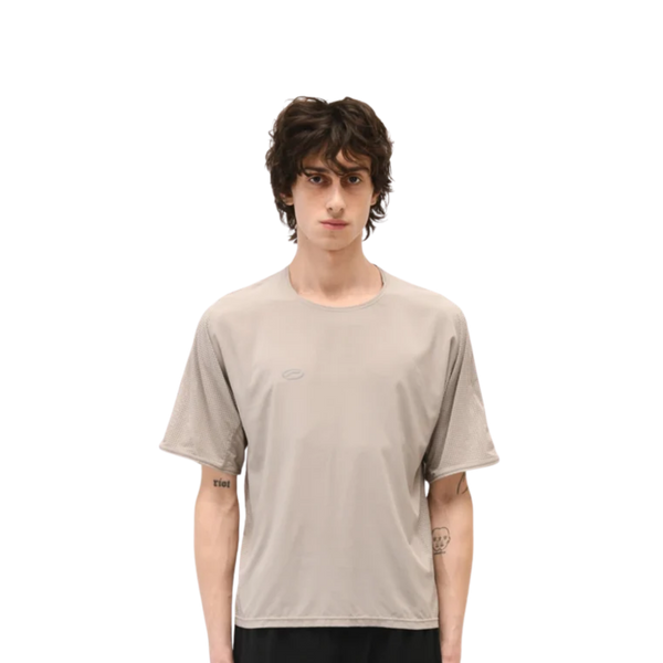 OPTIMISTIC RUNNERS Perforated T-Shirt - CAMEL