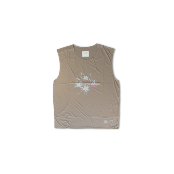OPTIMISTIC RUNNERS x KIT Recycled OR Tank Top CAMEL