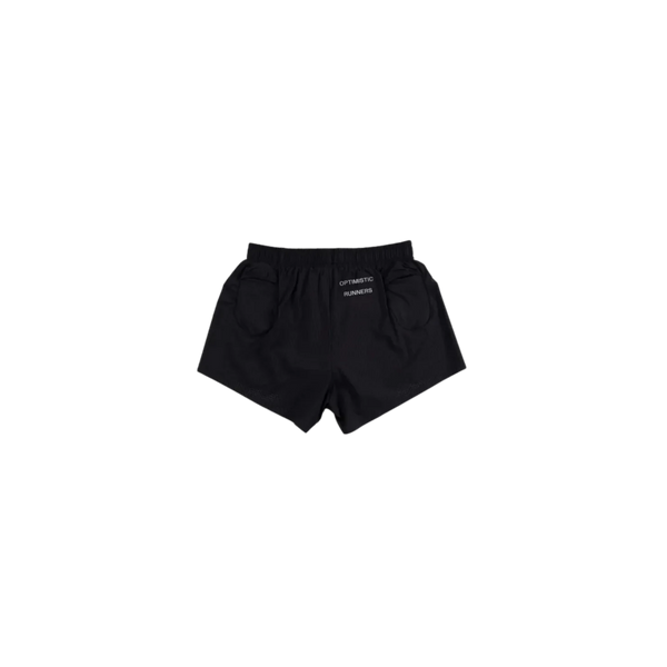 OPTIMISTIC RUNNERS Performance Perforated Shorts BLACK