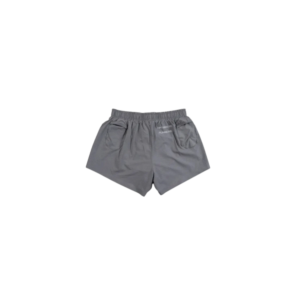 OPTIMISTIC RUNNERS Performance Perforated Shorts GREY
