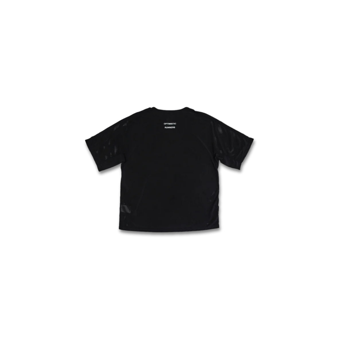 OPTIMISTIC RUNNER Perforated T-Shirt - BLACK
