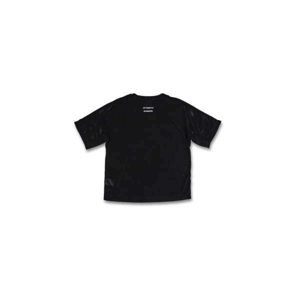 OPTIMISTIC RUNNER Perforated T-Shirt - BLACK