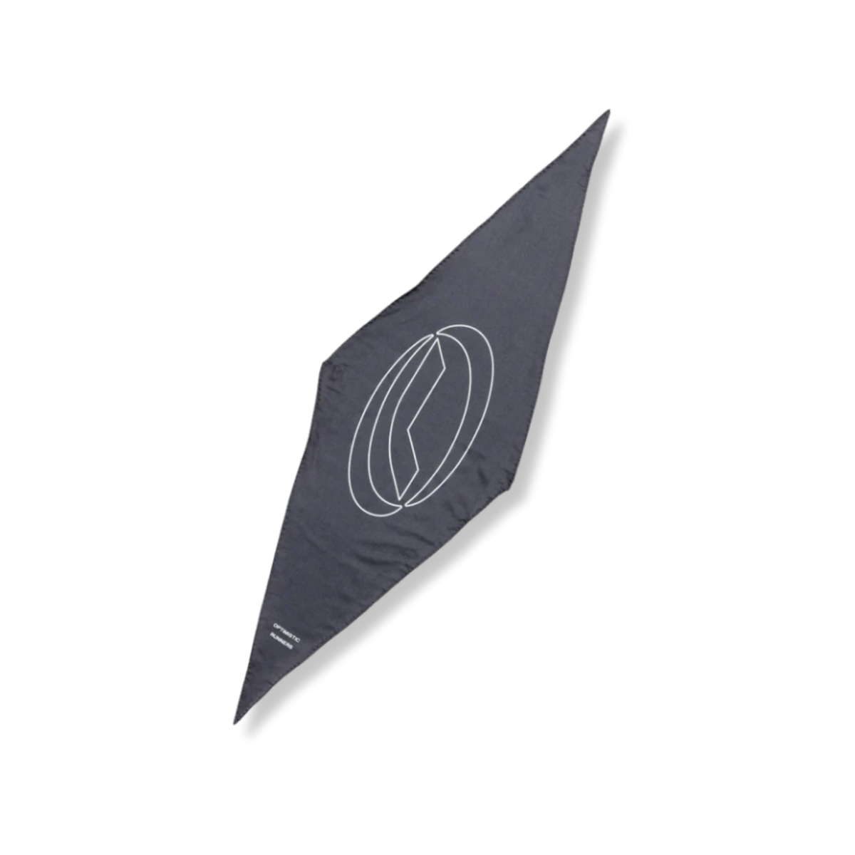 OPTIMISTIC RUNNER Symbol Silk Scarf - BLUEBERRY