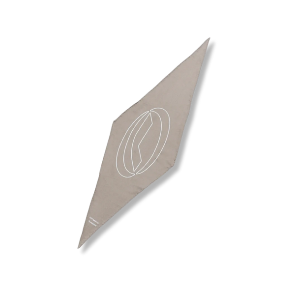 OPTIMISTIC RUNNER Symbol Silk Scarf - CAMEL