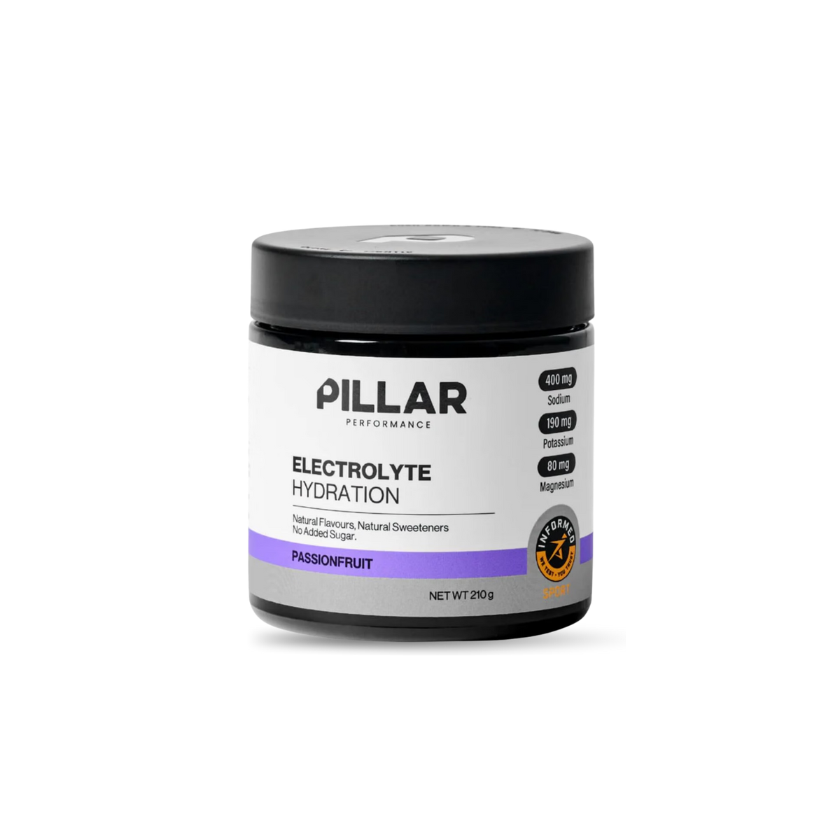 PILLAR ELECTROLYTE HYDRATION - Passionfruit Jar (30 Serves)