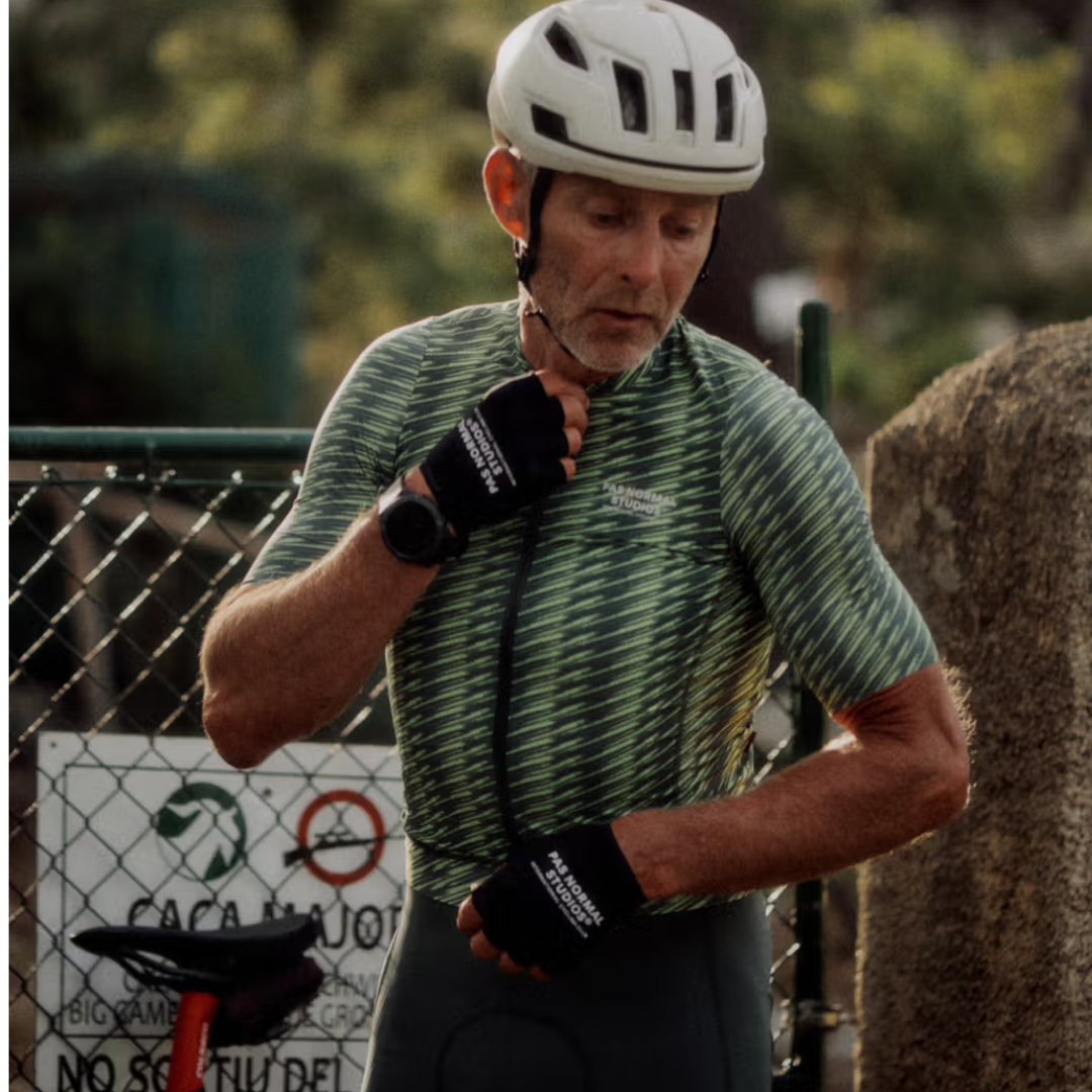 Pas Normal Studios Solitude Jersey - Dark Moss/Lime Green Pas Normal Studios Solitude Jersey - Dark Moss/Lime Green
