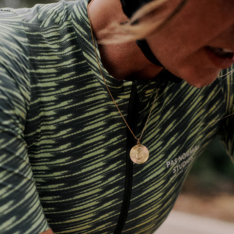 Pas Normal Studios Women's Solitude Jersey - Dark Moss/Lime Green Pas Normal Studios Women's Solitude Jersey - Dark Moss/Lime Green