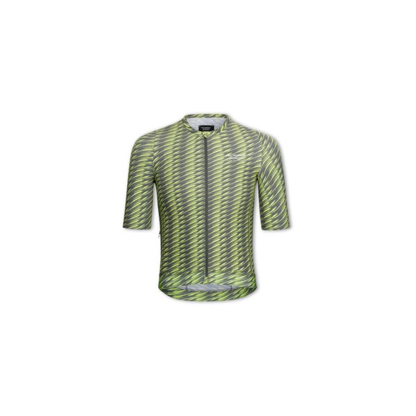 Pas Normal Studios Solitude Jersey - Dark Moss/Lime Green