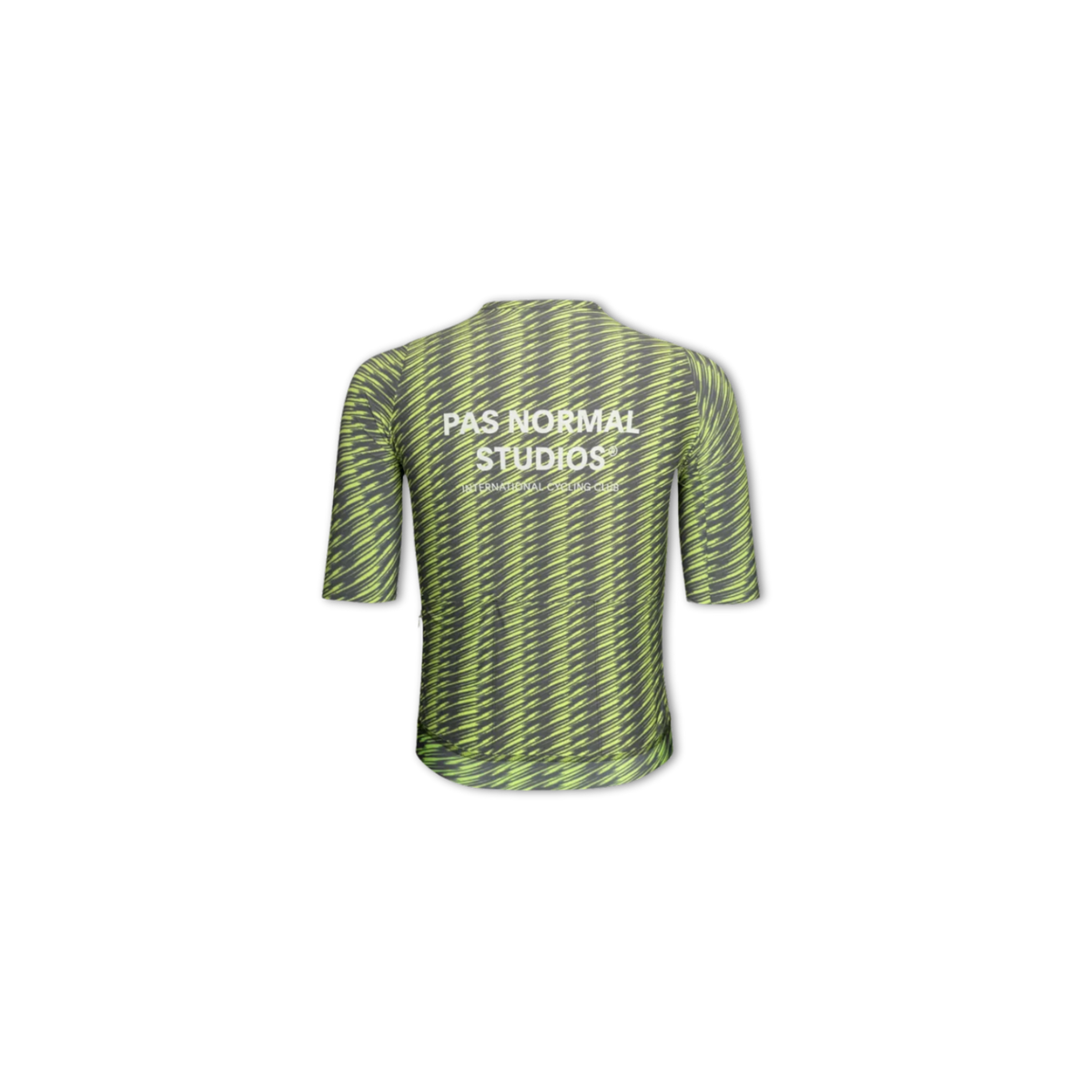 Pas Normal Studios Solitude Jersey - Dark Moss/Lime Green