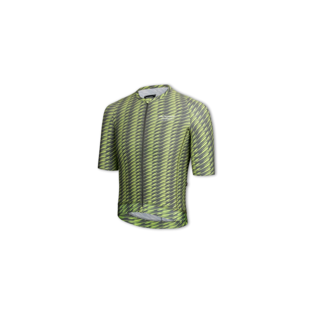 Pas Normal Studios Solitude Jersey - Dark Moss/Lime Green