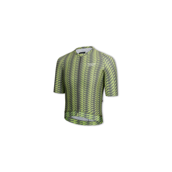 Pas Normal Studios Solitude Jersey - Dark Moss/Lime Green