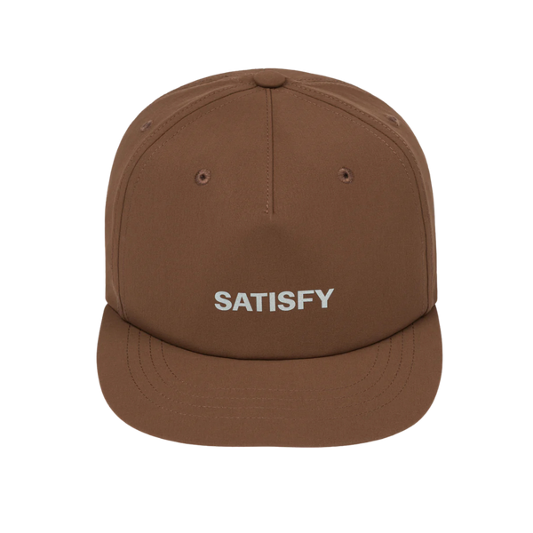 Satisfy Running PeaceShell 5 Panel Pinch Cap - Brown – KitAthletic