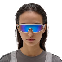 RIDAR SAHARA - UNIVERSAL SILVER R+ Clear Photochromic SPECTACULAR Half Mirror Coated (R139)