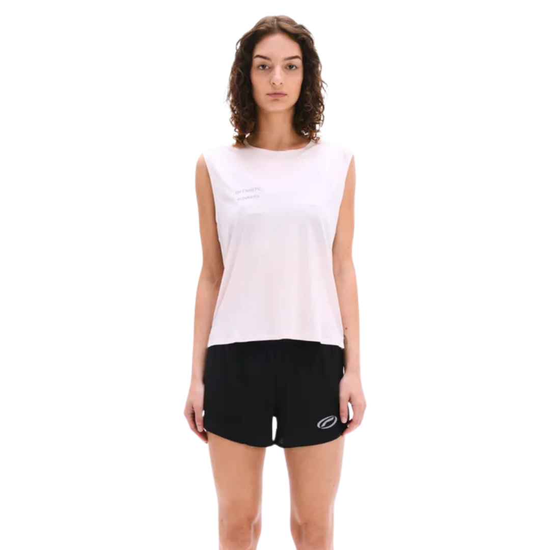 OPTIMISTIC RUNNERS Recycled Crop Tank Top PINK